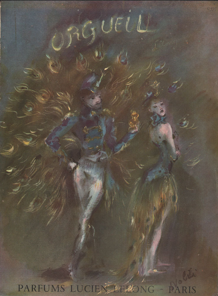 ADVERTS. Parfums Lucien Lelong – Paris. Orgeuil 1947 old vintage print picture